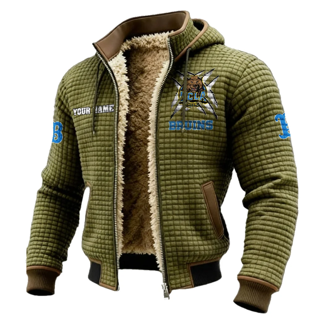 Westwood Icons Fleece-Lined Hooded Jacket, Breathable Warmth Sport Jacket HVN1454UC - Green - Image 2