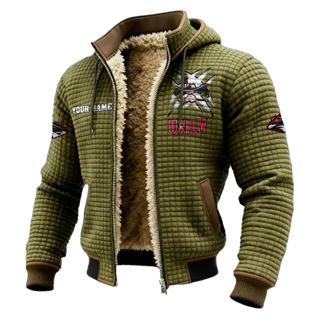 The Rebel Spirit Fleece-Lined Hooded Jacket, Soft-Touch Thermal Outerwear HVN1454UN - Green - Image 2