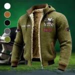 The Rebel Spirit Fleece-Lined Hooded Jacket, Soft-Touch Thermal Outerwear HVN1454UN - Green