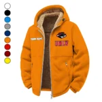 The Rebel Spirit Winter Fleece Jacket, Sherpa Lined Winter Fleece HVN1454UN - Orange