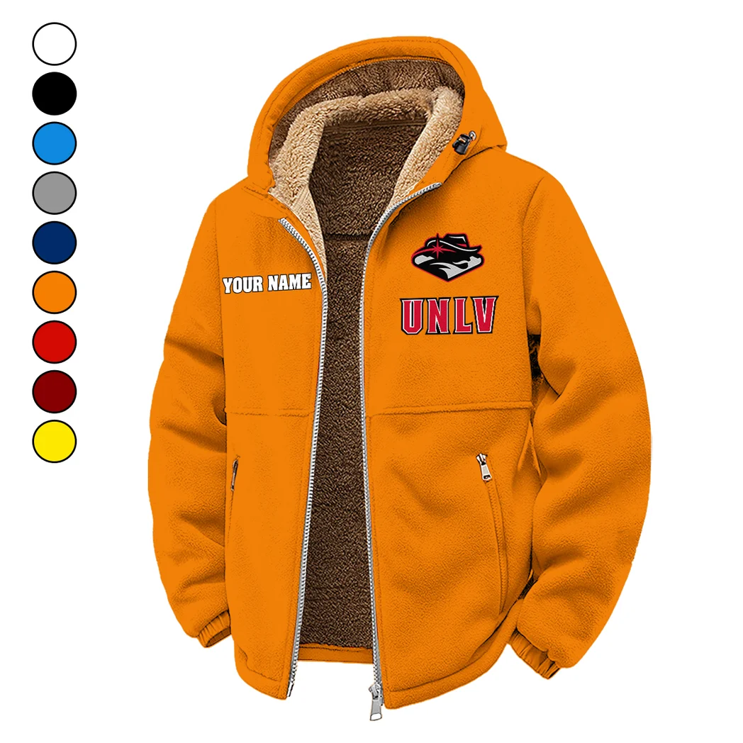 The Rebel Spirit Winter Fleece Jacket, Sherpa Lined Winter Fleece HVN1454UN - Orange