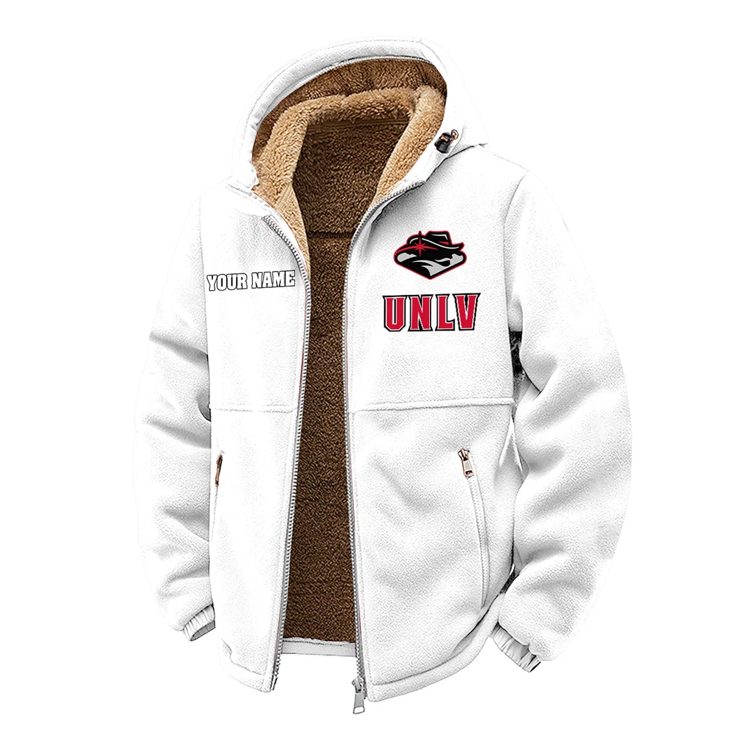 The Rebel Spirit Winter Fleece Jacket, Sherpa Lined Winter Fleece HVN1454UN - White - Image 2