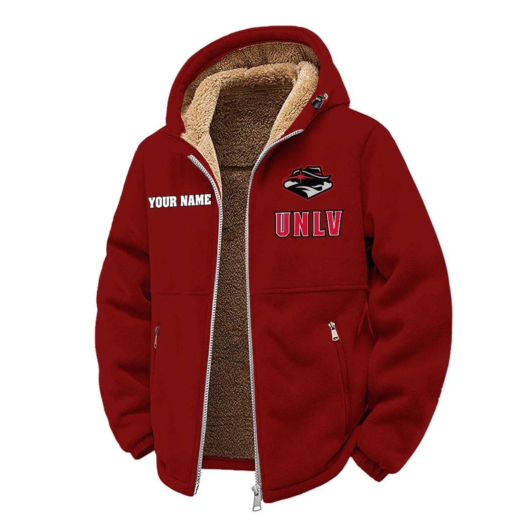 The Rebel Spirit Winter Fleece Jacket, Sherpa Lined Winter Fleece HVN1454UN - Wine - Image 2