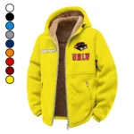 The Rebel Spirit Winter Fleece Jacket, Sherpa Lined Winter Fleece HVN1454UN - Yellow
