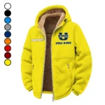 The Utah State Power Winter Fleece Jacket, Thermal Winter Fleece HVN1454US - Yellow
