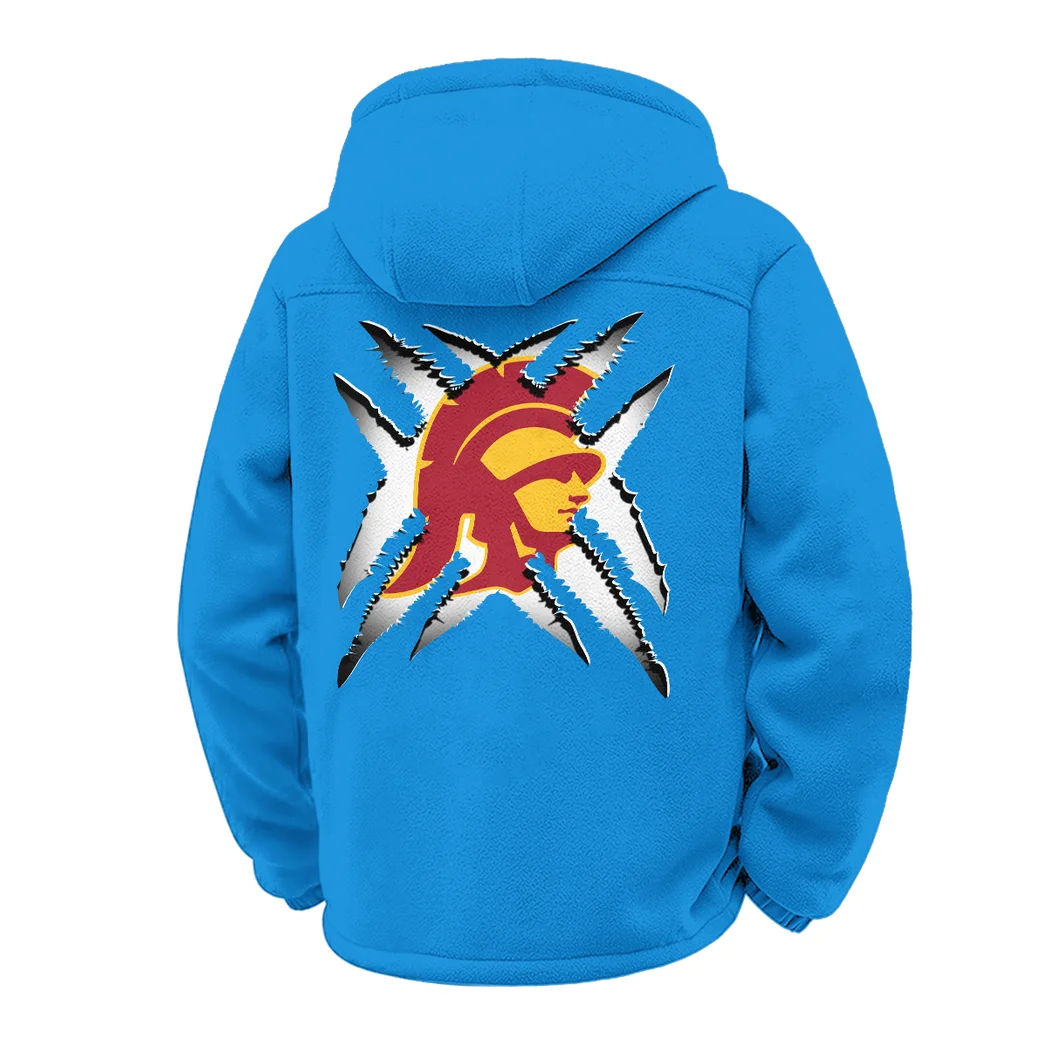 The Trojan Power Winter Fleece Jacket, Arctic Expedition Fleece HVN1454US - cyan - Image 3