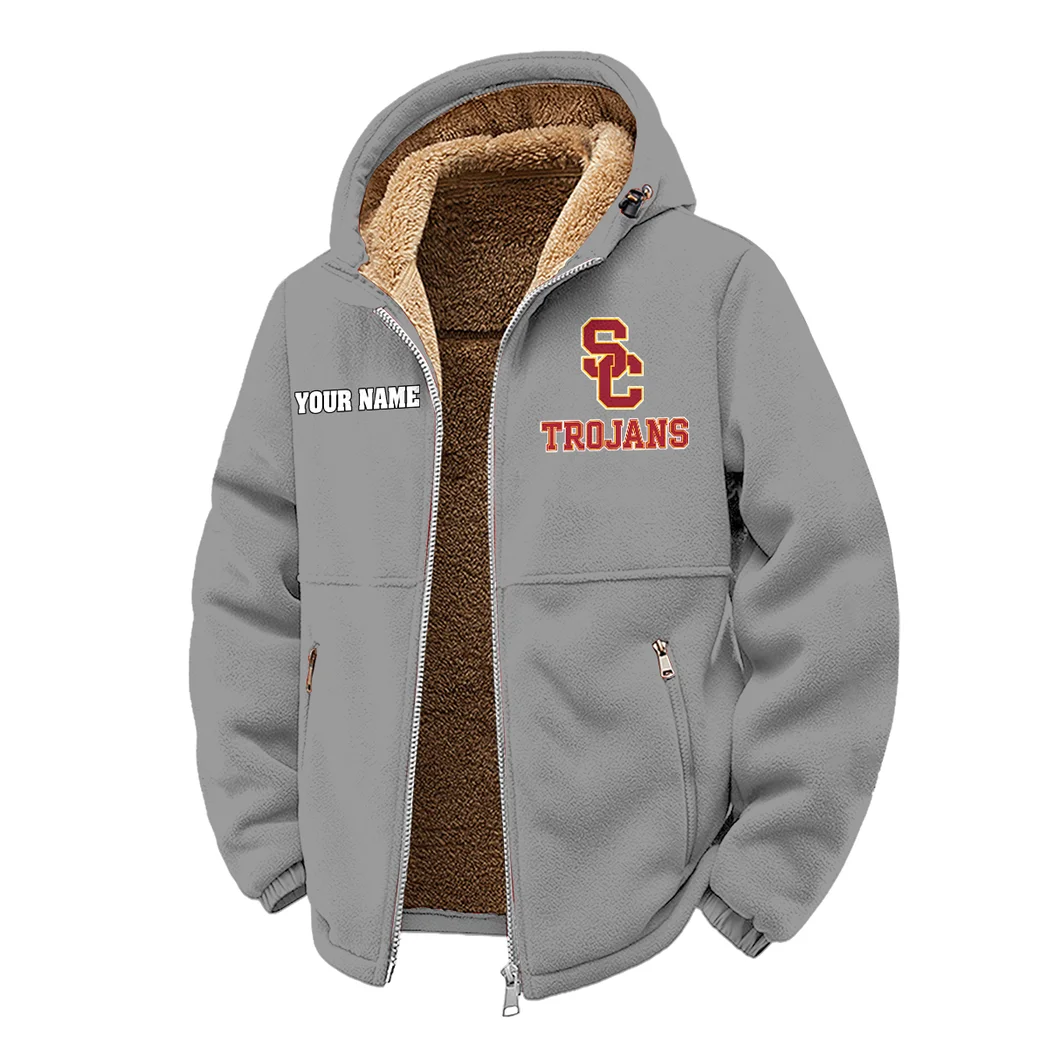 The Trojan Power Winter Fleece Jacket, Arctic Expedition Fleece HVN1454US - Grey - Image 2