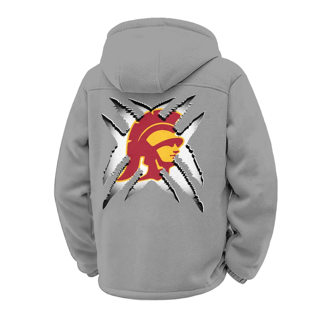 The Trojan Power Winter Fleece Jacket, Arctic Expedition Fleece HVN1454US - Grey - Image 3