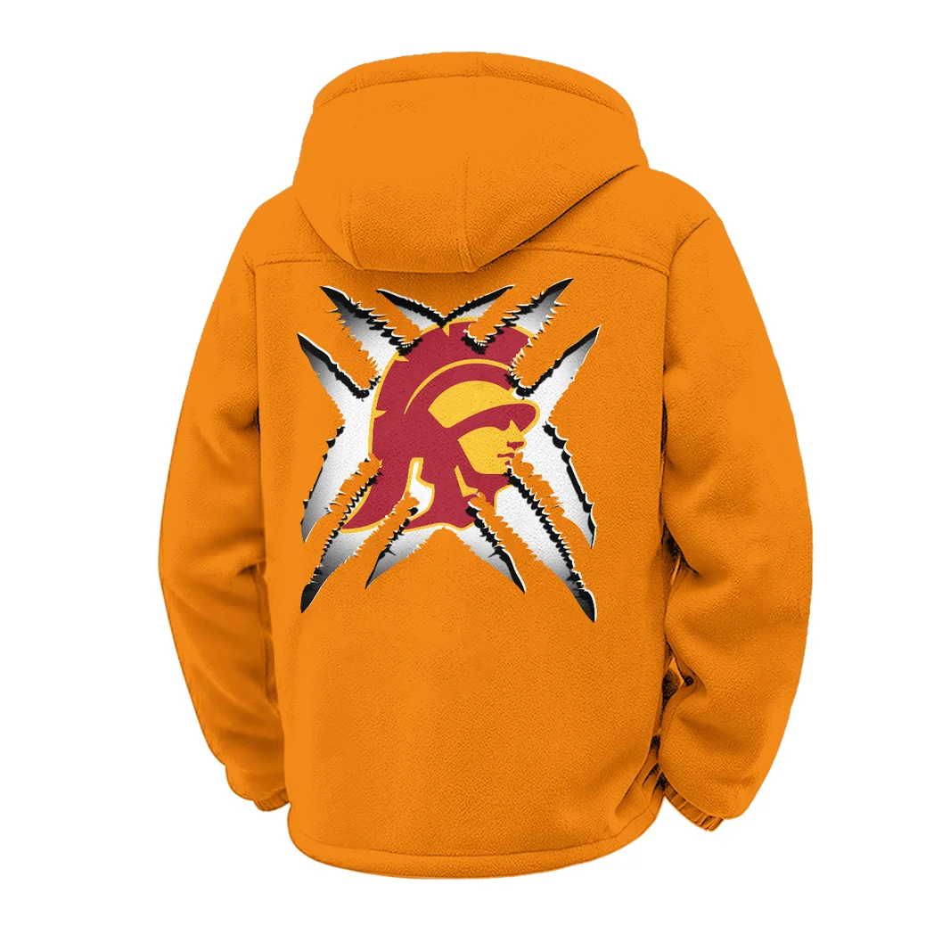 The Trojan Power Winter Fleece Jacket, Arctic Expedition Fleece HVN1454US - Orange - Image 3