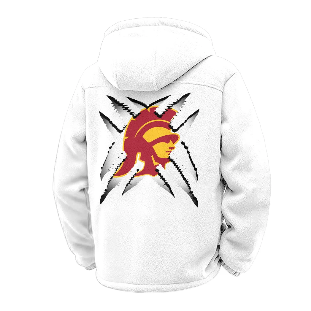 The Trojan Power Winter Fleece Jacket, Arctic Expedition Fleece HVN1454US - White - Image 3