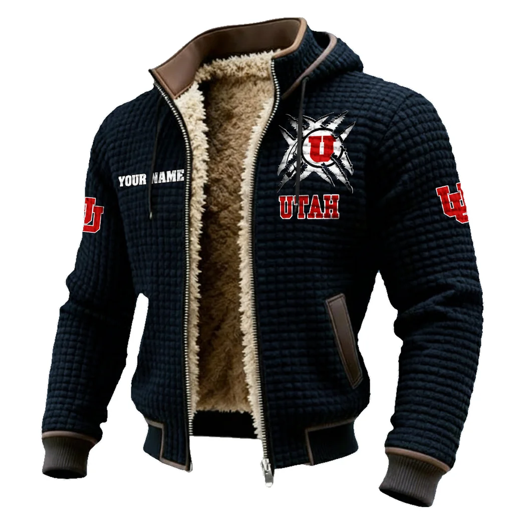 The Ute Ambush Fleece-Lined Hooded Jacket, High-Density Comfort Fleece HVN1454UU - Black - Image 2