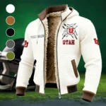 The Ute Ambush Fleece-Lined Hooded Jacket, High-Density Comfort Fleece HVN1454UU - White