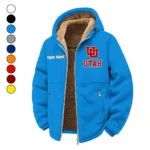 The Ute Ambush Winter Fleece Jacket, Warm Core Loft Fleece HVN1454UU - cyan