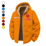 The Ute Ambush Winter Fleece Jacket, Warm Core Loft Fleece HVN1454UU - Orange