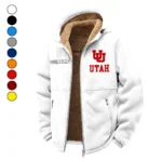 The Ute Ambush Winter Fleece Jacket, Warm Core Loft Fleece HVN1454UU - White