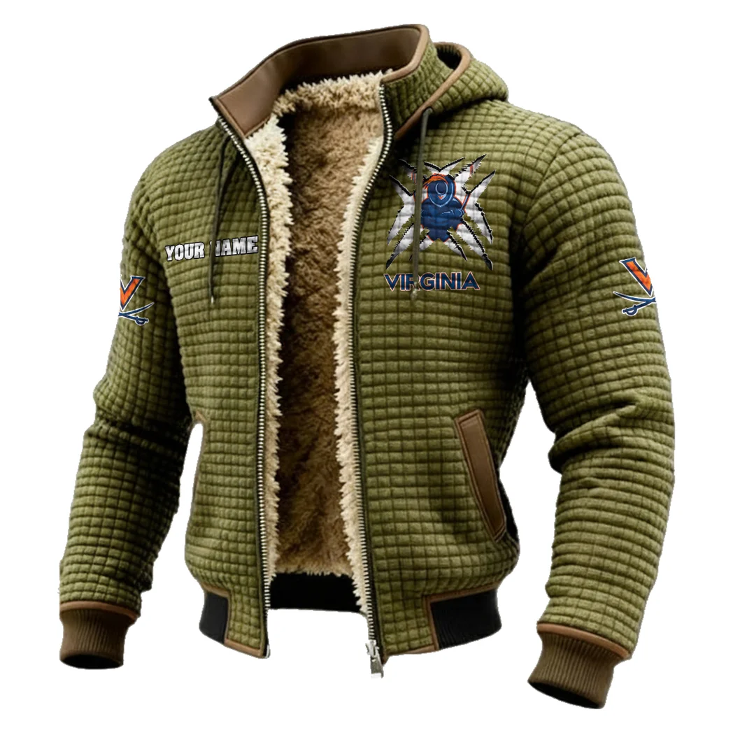 The Virginia Power Fleece-Lined Hooded Jacket, Breathable Warmth Sport Jacket HVN1454VI - Green - Image 2