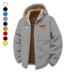 The Tech Elite Winter Fleece Jacket, Sherpa Lined Winter Fleece HVN1454VT - Grey