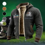 Bronze Crew Fleece-Lined Hooded Jacket, Peak Performance Hooded Shell HVN1457DB - Grey