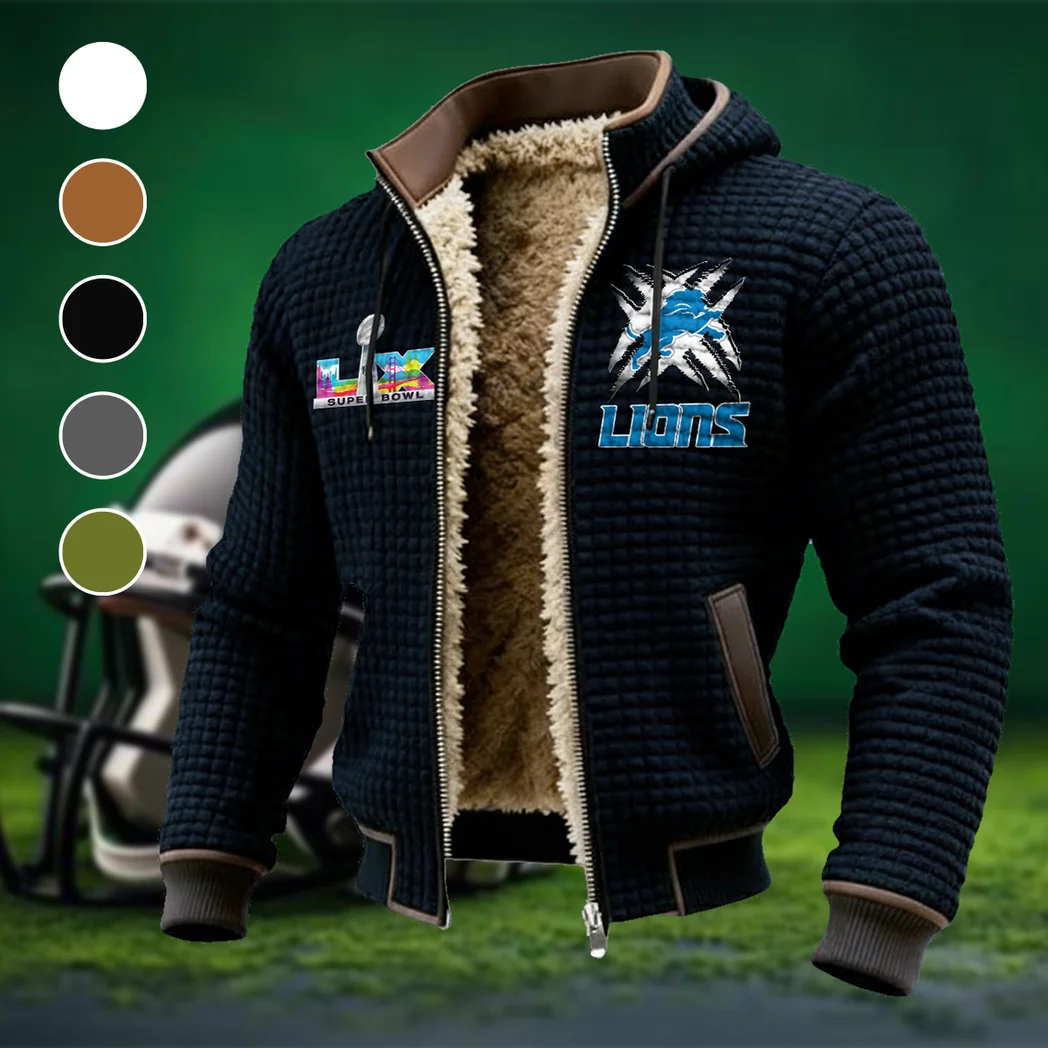 Match Day Prowlers Fleece-Lined Hooded Jacket, Elite Athlete Winter Jacket HVN1457DL - Black