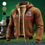 Midnight Rams Fleece-Lined Hooded Jacket, Elemental Guard Sport Jacket HVN1457KC - brown