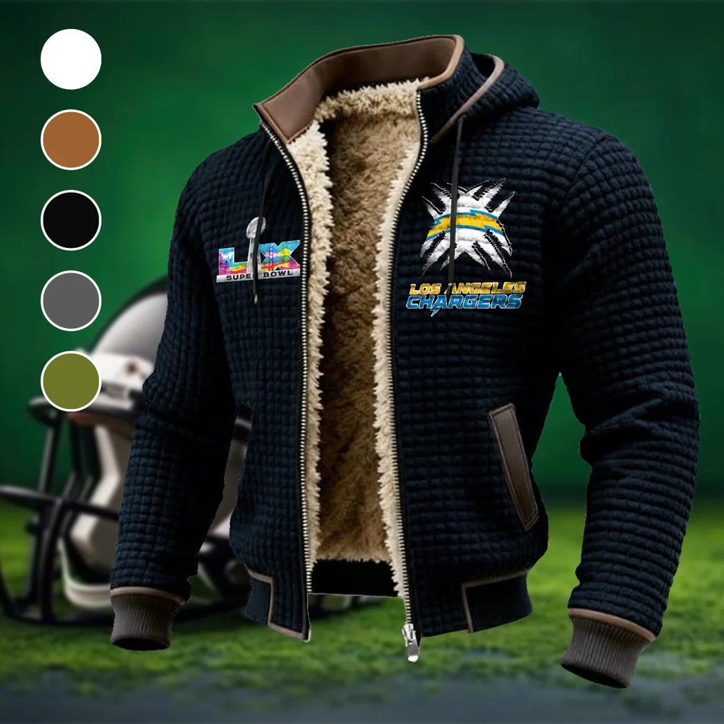 Electric Army Fleece-Lined Hooded Jacket, Sub-Zero Fleece-Lined Shield HVN1457LC - Black