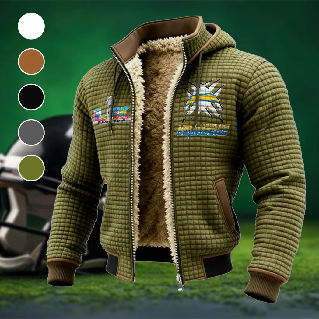 Electric Army Fleece-Lined Hooded Jacket, Sub-Zero Fleece-Lined Shield HVN1457LC - Green