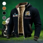 Purple Horns Fleece-Lined Hooded Jacket, Rugged Terrain Fleece Hoody HVN1457MV - Black