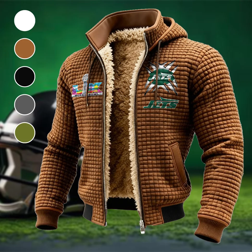 Midnight Sparks Fleece-Lined Hooded Jacket, Thermal Core Fleece Jacket HVN1457NJ - brown