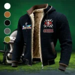 Victory Horns Fleece-Lined Hooded Jacket, Premium Bonded Fleece Jacket HVN1457SF - Black