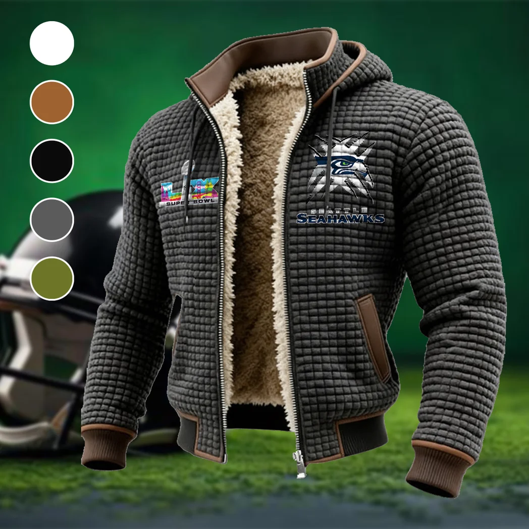 Midnight Command Fleece-Lined Hooded Jacket, Breathable Warmth Sport Jacket HVN1457SS - Grey