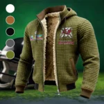 Pirate Squad Fleece-Lined Hooded Jacket, Soft-Touch Thermal Outerwear HVN1457TB - Green