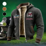 Pirate Squad Fleece-Lined Hooded Jacket, Soft-Touch Thermal Outerwear HVN1457TB - Grey