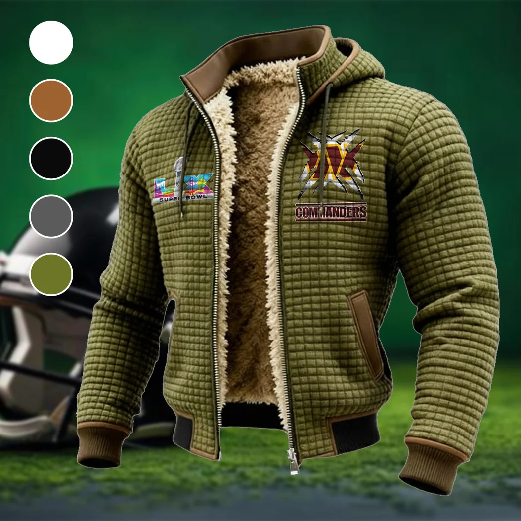 Capital Fans Fleece-Lined Hooded Jacket, Modern Athletic Hybrid Parka HVN1457WC - Green