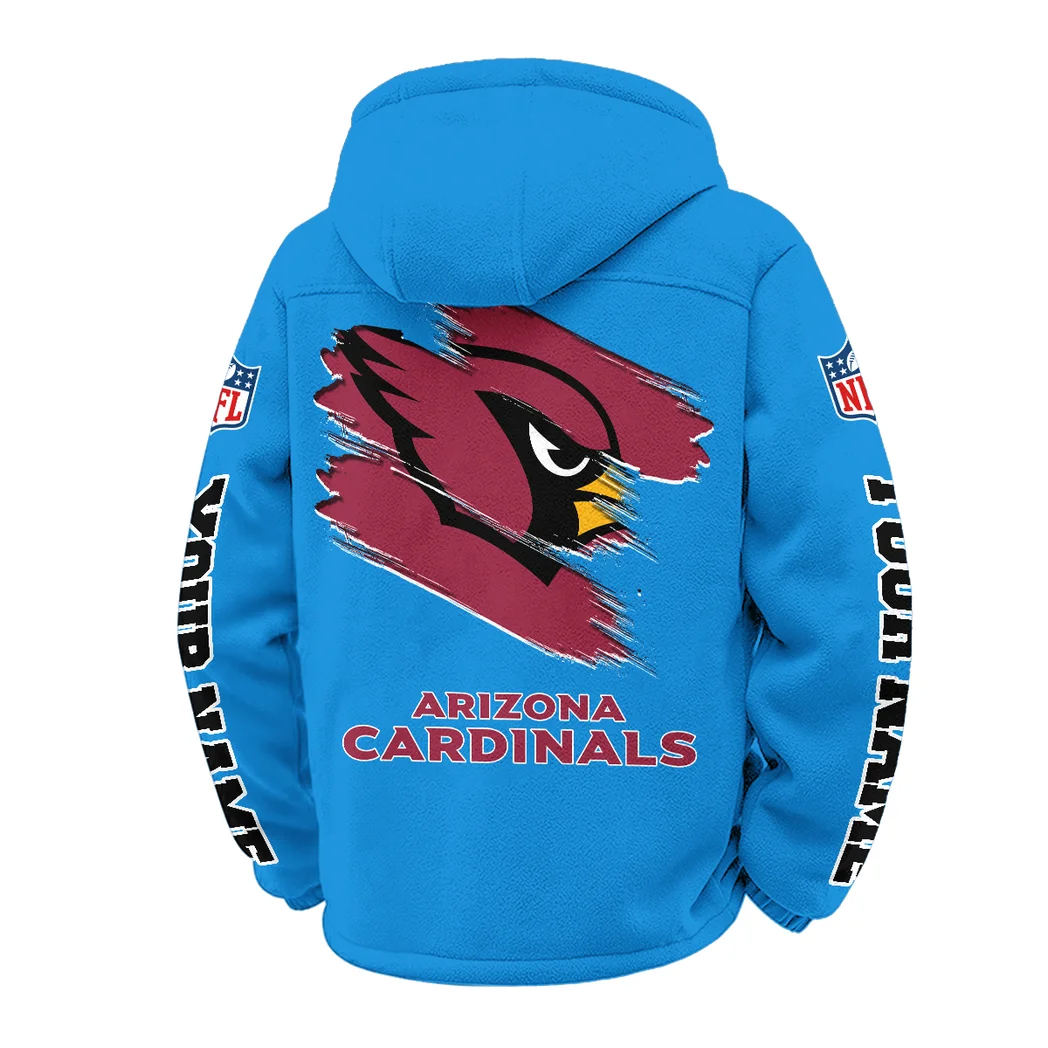 Winged Pride Winter Fleece Jacket, All-Mountain Sport Jacket HVN1458AC - Cyan - Image 3