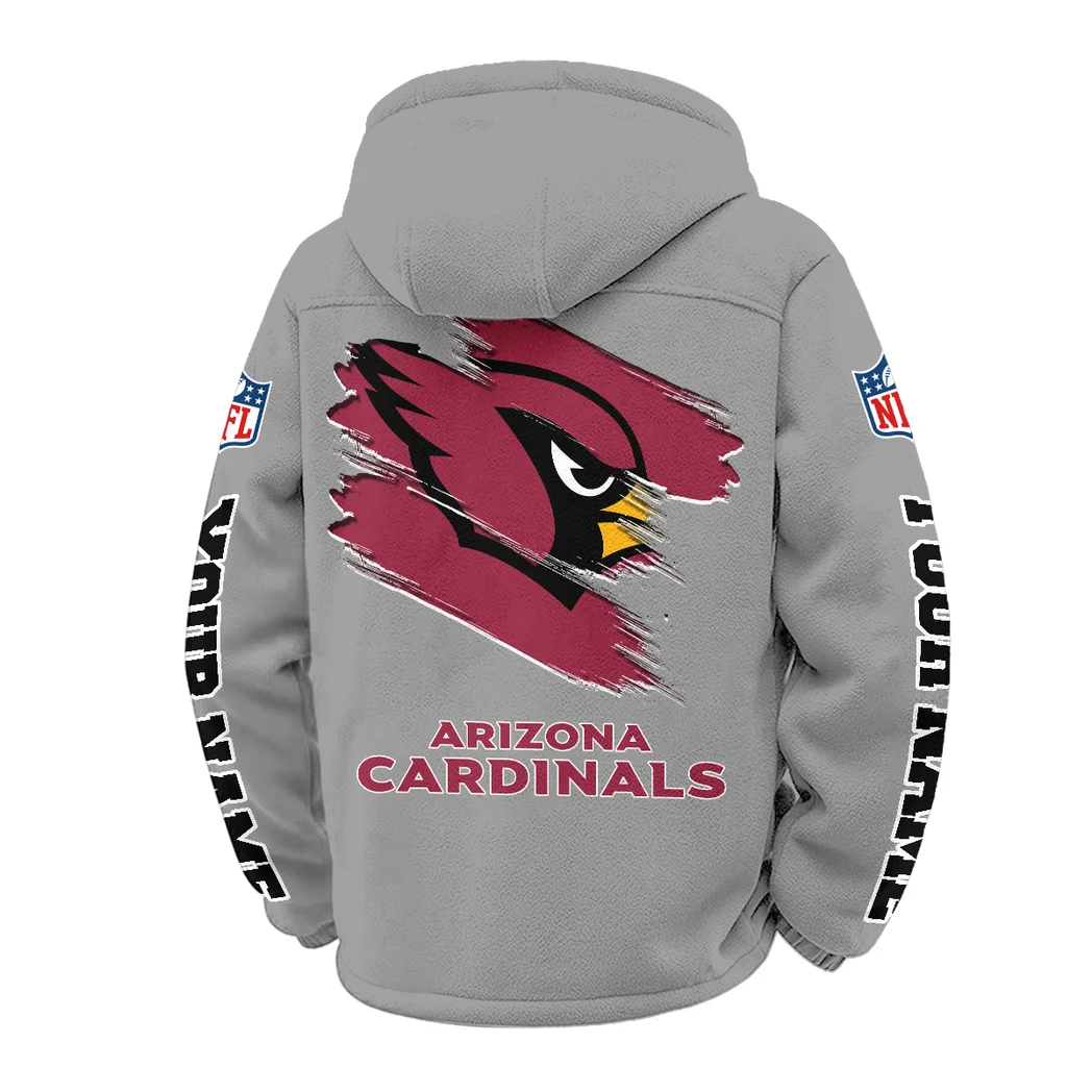 Winged Pride Winter Fleece Jacket, All-Mountain Sport Jacket HVN1458AC - Grey - Image 3