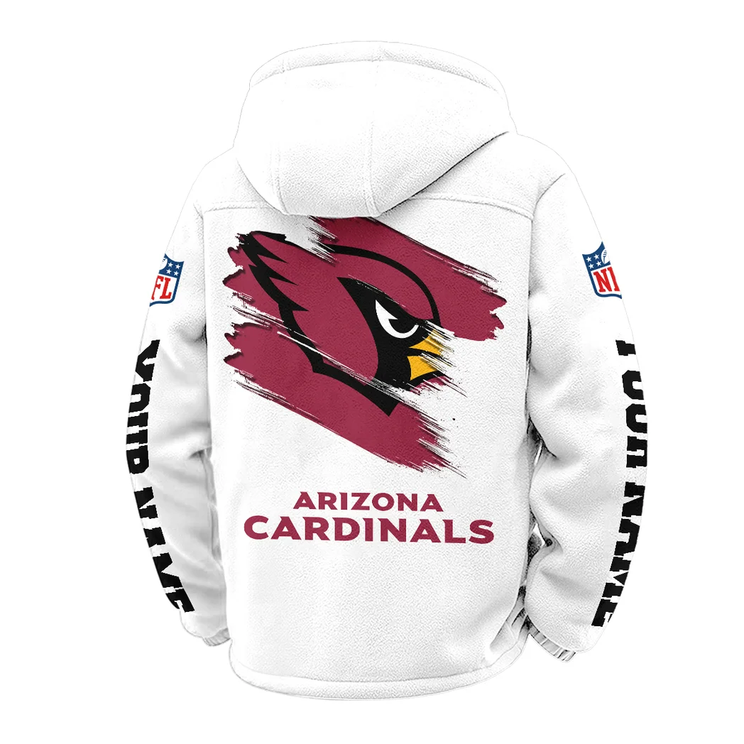Winged Pride Winter Fleece Jacket, All-Mountain Sport Jacket HVN1458AC - White - Image 3