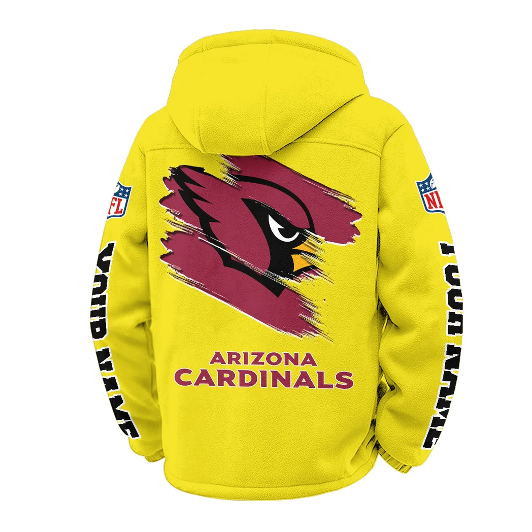 Winged Pride Winter Fleece Jacket, All-Mountain Sport Jacket HVN1458AC - Yellow - Image 3