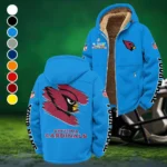 Winged Pride Winter Fleece Jacket, All-Mountain Sport Jacket HVN1458AC - Cyan