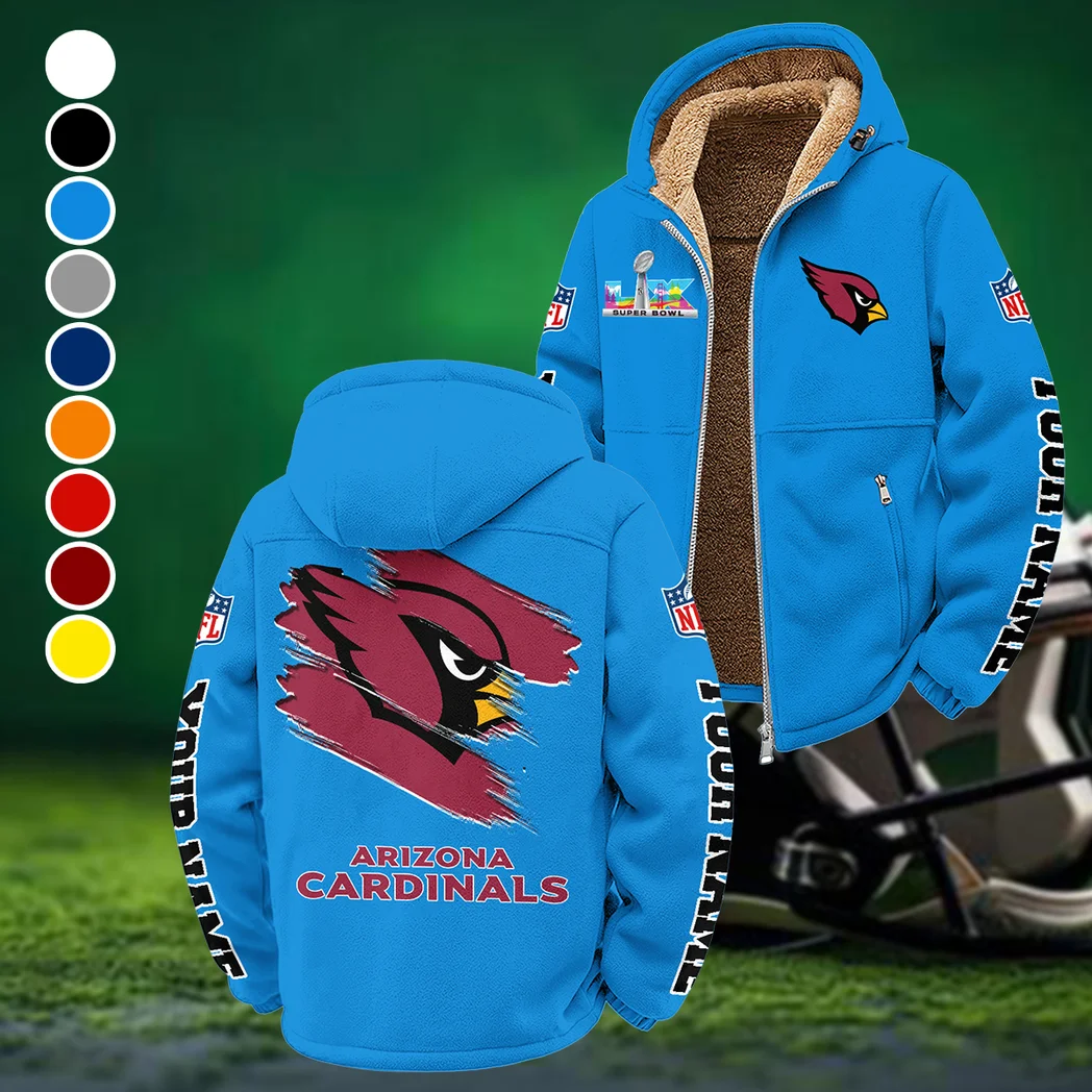 Winged Pride Winter Fleece Jacket, All-Mountain Sport Jacket HVN1458AC - Cyan