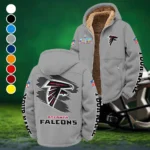Red Crew Winter Fleece Jacket, Anti-Pill Thermal Fleece HVN1458AF - Grey