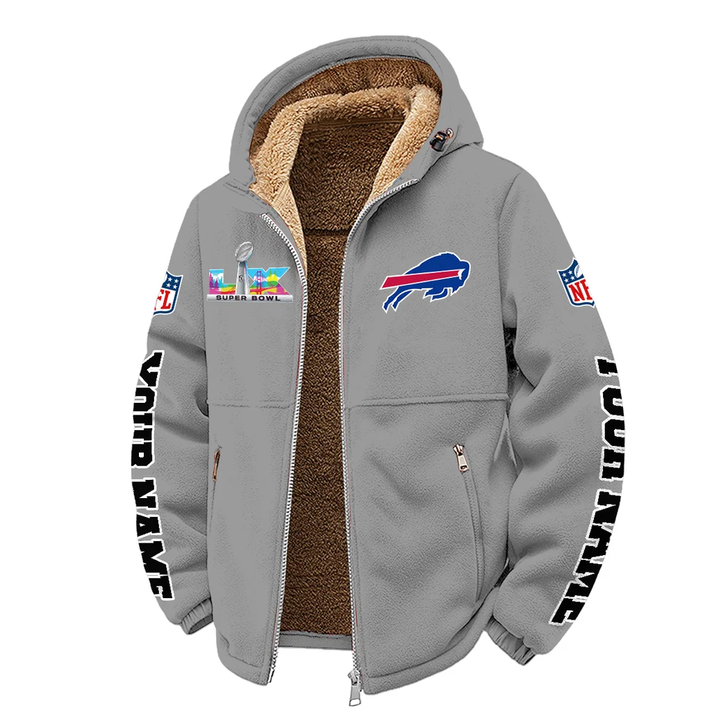 Buffalo Squad Winter Fleece Jacket, Arctic Expedition Fleece HVN1458BB - Grey - Image 2