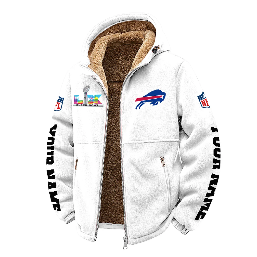 Buffalo Squad Winter Fleece Jacket, Arctic Expedition Fleece HVN1458BB - White - Image 2