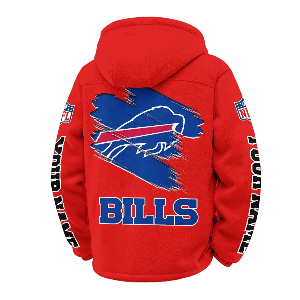 Buffalo Squad Winter Fleece Jacket, Arctic Expedition Fleece HVN1458BB - Red - Image 3