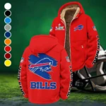 Buffalo Squad Winter Fleece Jacket, Arctic Expedition Fleece HVN1458BB - Red