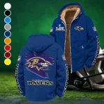 Football Purple Crew Winter Fleece Jacket, Arctic Expedition Fleece HVN1458BR - Navy