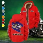 Football Purple Crew Winter Fleece Jacket, Arctic Expedition Fleece HVN1458BR - Red
