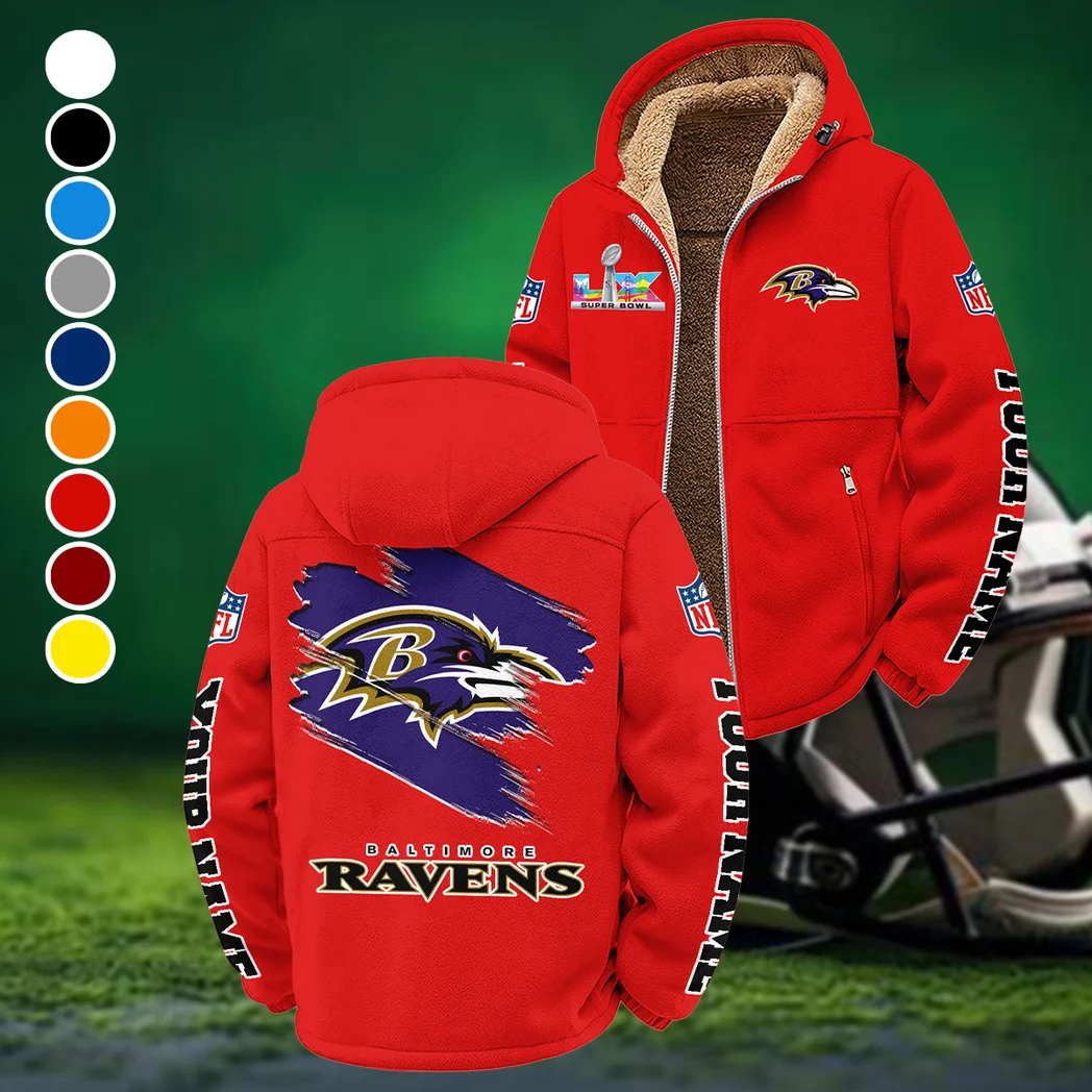 Football Purple Crew Winter Fleece Jacket, Arctic Expedition Fleece HVN1458BR - Red