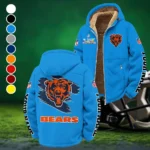Navy Pride Winter Fleece Jacket, Breathable Winter Comfort HVN1458CB - Cyan