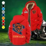 Navy Pride Winter Fleece Jacket, Breathable Winter Comfort HVN1458CB - Red