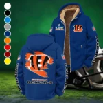 Football Tiger Crew Winter Fleece Jacket, Brushed Interior Winter Fleece HVN1458CI - Navy